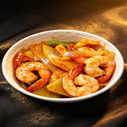 Chop-Suey de gambas