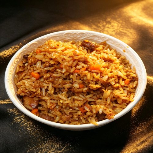 Arroz frito estilo Hong Kong con salsa soja